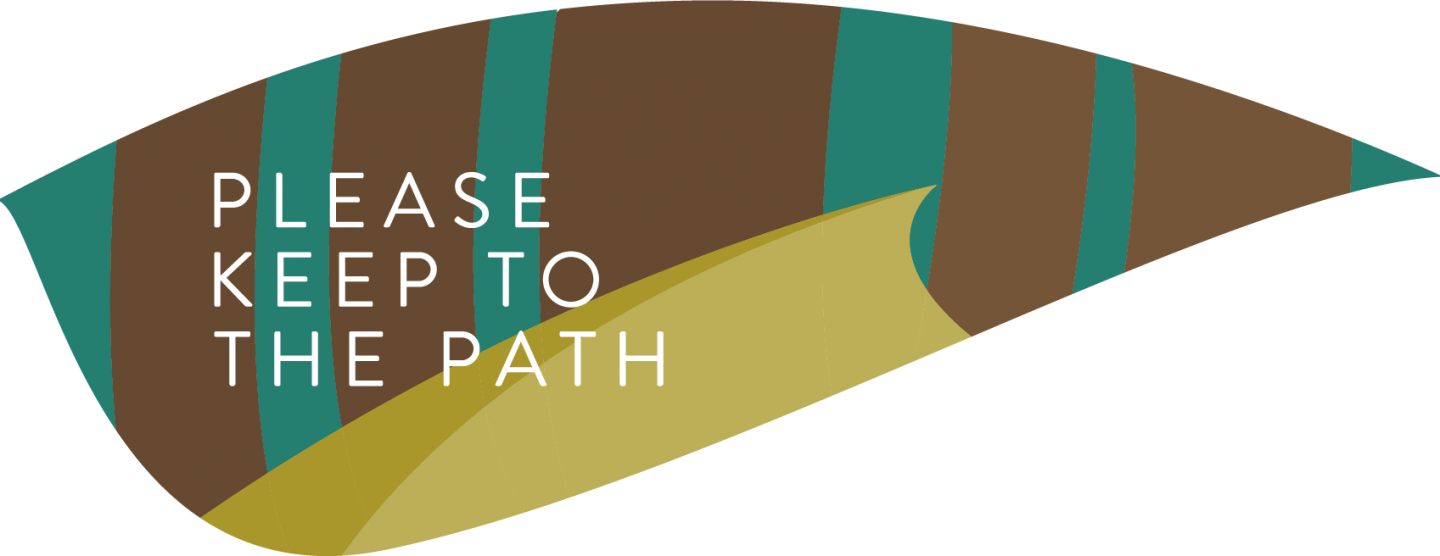 Please keep to the path